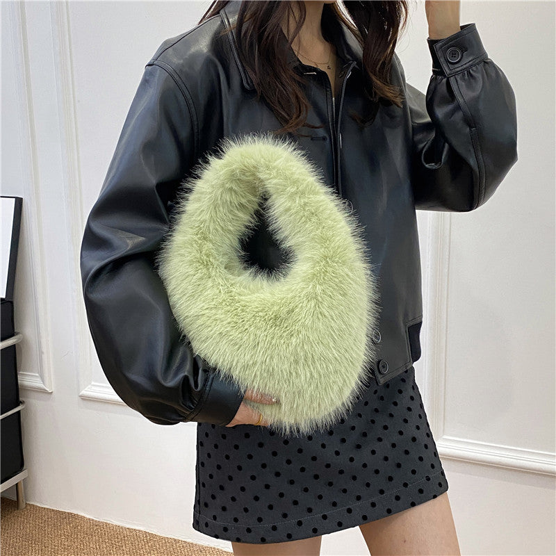 Versatile  Plush Tote  HandBag