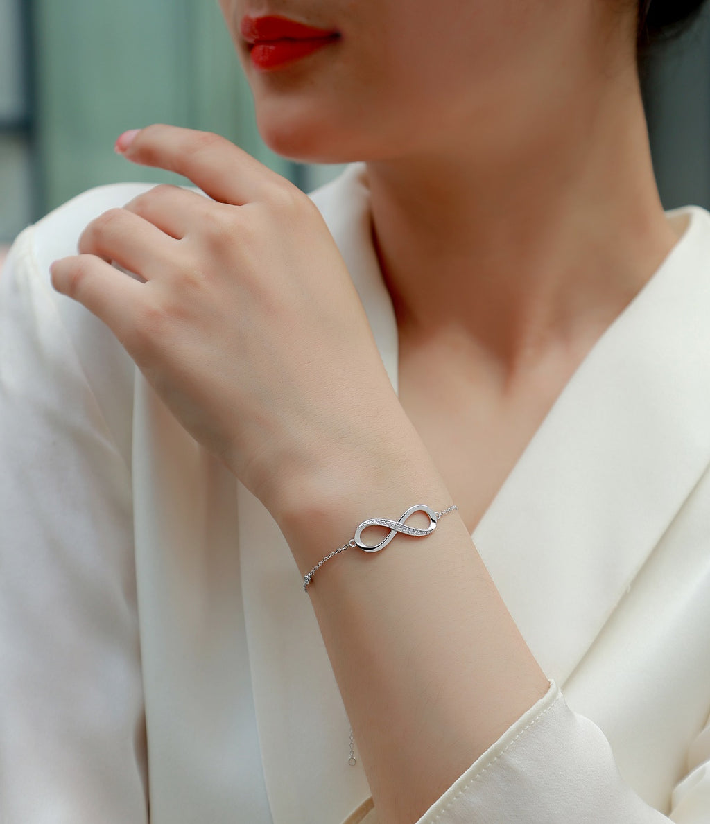 Eternal Infinity Silver Bracelet