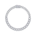 Moissanite Cuban Link Statement Bracelet