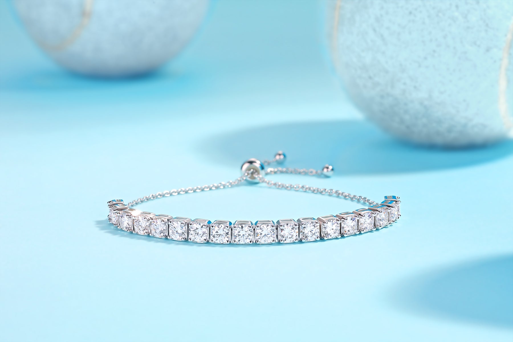 Moissanite Infinity Tennis Bracelet