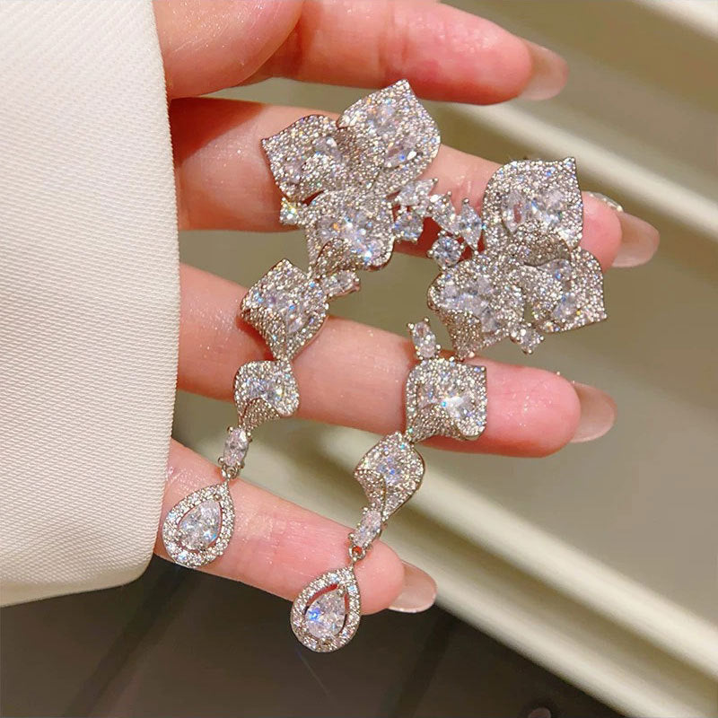 Eternal Bloom  Multi-Color Zircon Earrings