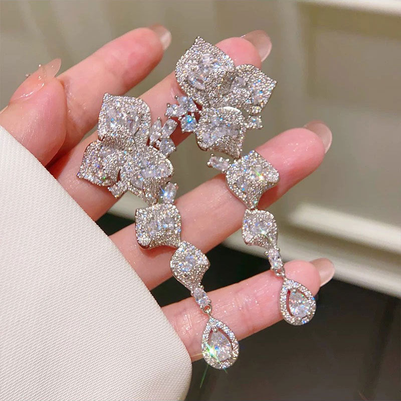 Eternal Bloom  Multi-Color Zircon Earrings