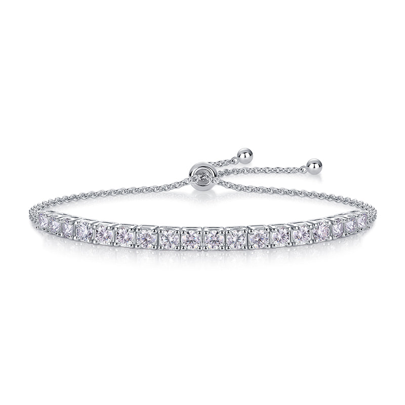Moissanite Infinity Tennis Bracelet