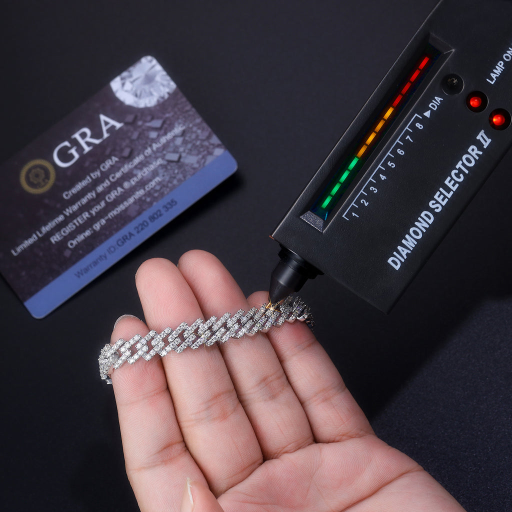 Moissanite petite Tennis Bracelet  Silver Edition