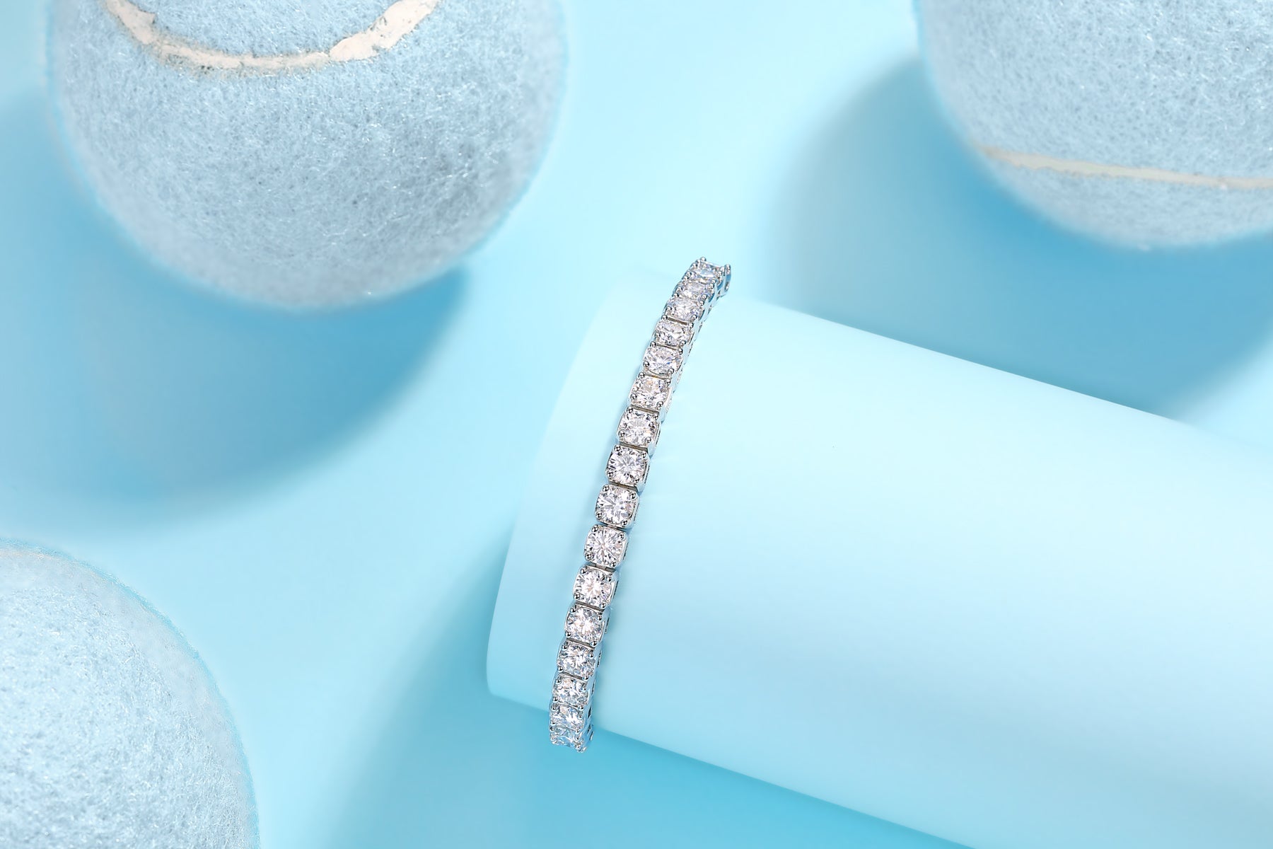 Moissanite Infinity Tennis Bracelet