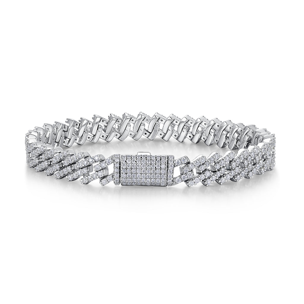 Moissanite petite Tennis Bracelet  Silver Edition