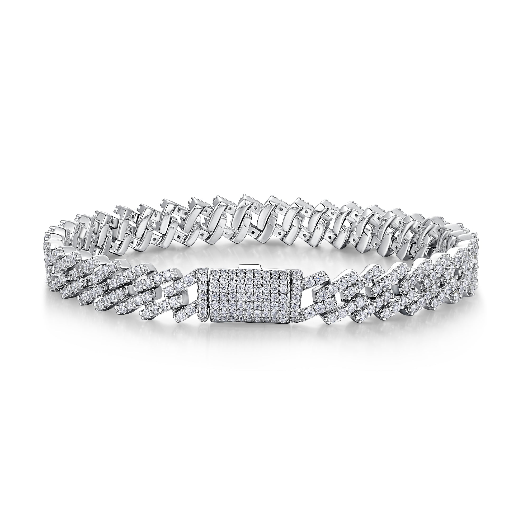 Moissanite petite Tennis Bracelet  Silver Edition