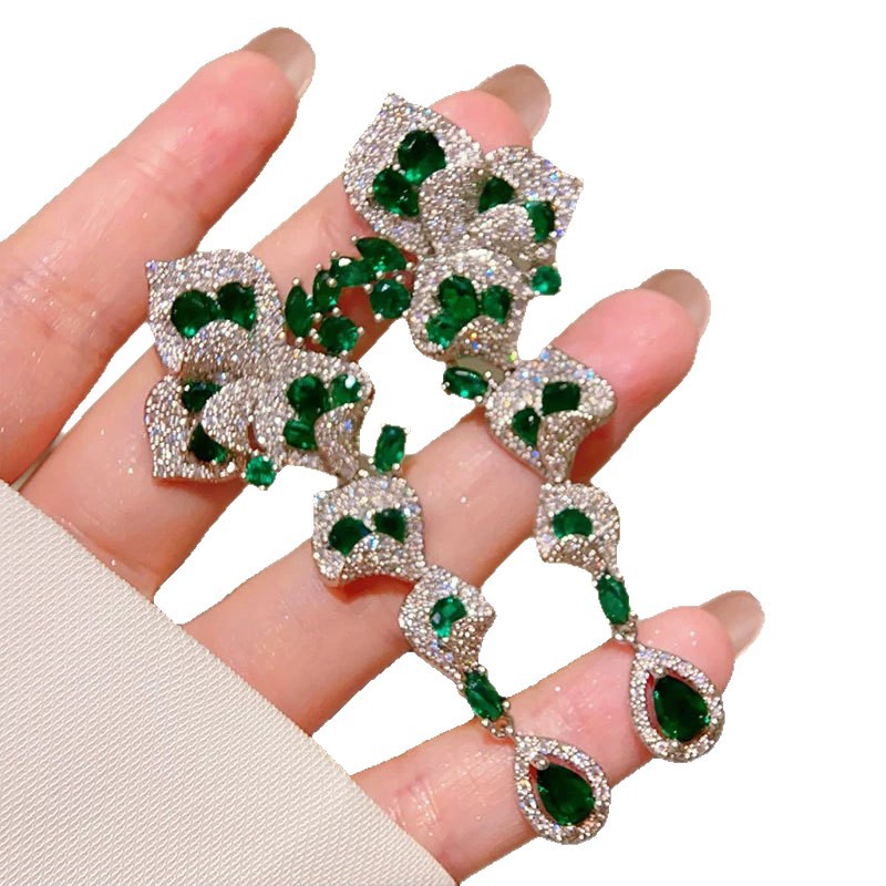 Eternal Bloom  Multi-Color Zircon Earrings